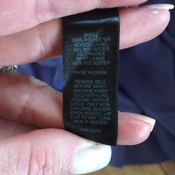 EXPRESS Blue One-Shoulder Mini Dress 6 NWT - Picture 6 of 6